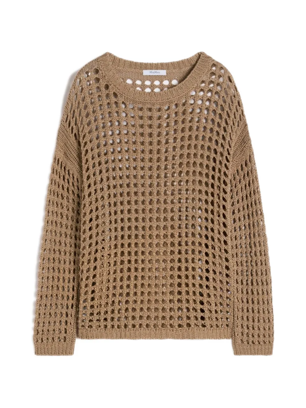 Max Mara open knit long-sleeved top - Neutrals