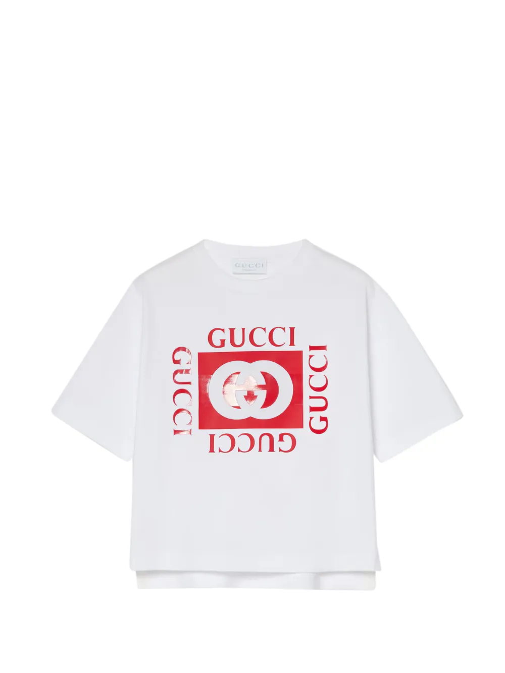 Gucci Kids signature Interlocking G T-shirt - Weiß