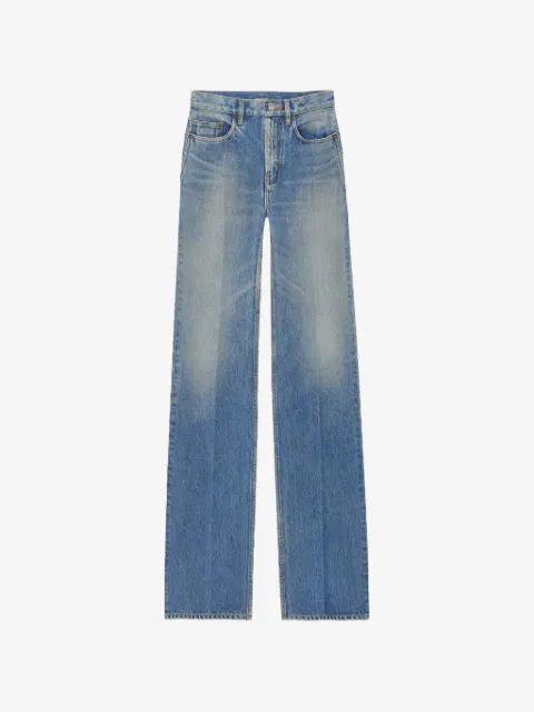 Saint Laurent jeans con parche del logo