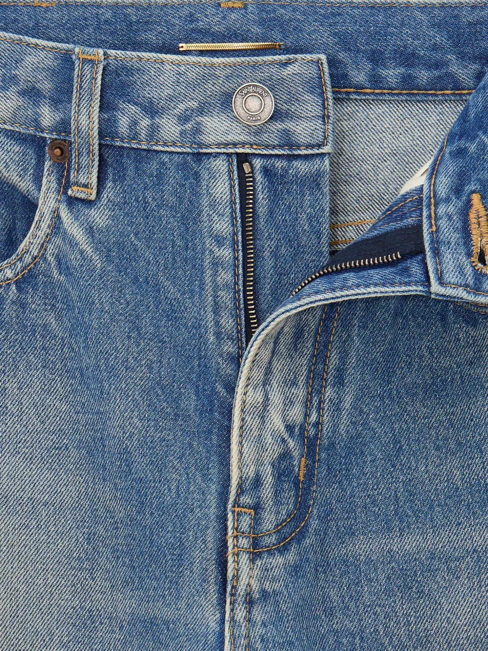  Saint Laurent Flared Jeans - Blue 