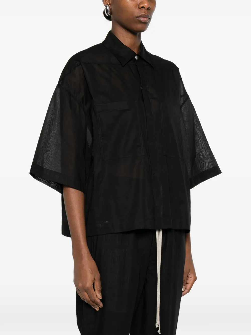  Rick Owens Tommy Shirt - Black 