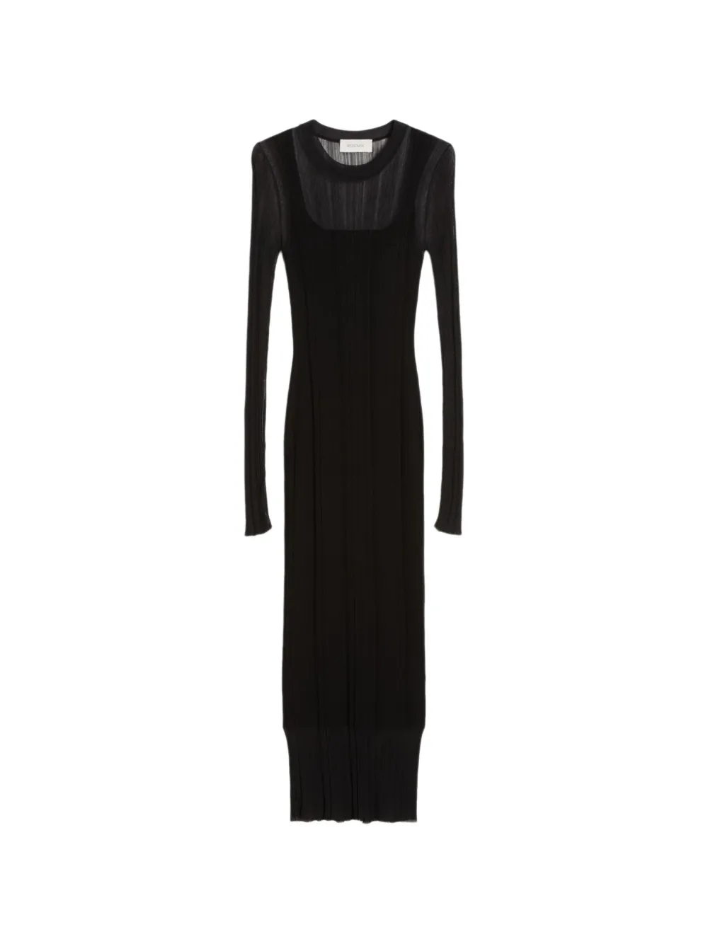 Sportmax Spxcaro ribbed knit midi dress - Nero