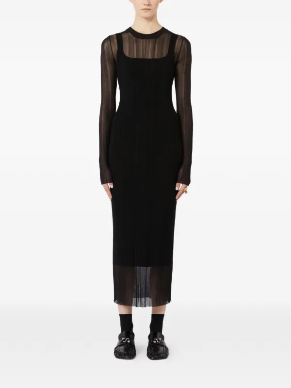 sportmax knit dress Caro Knitted in Black August2023