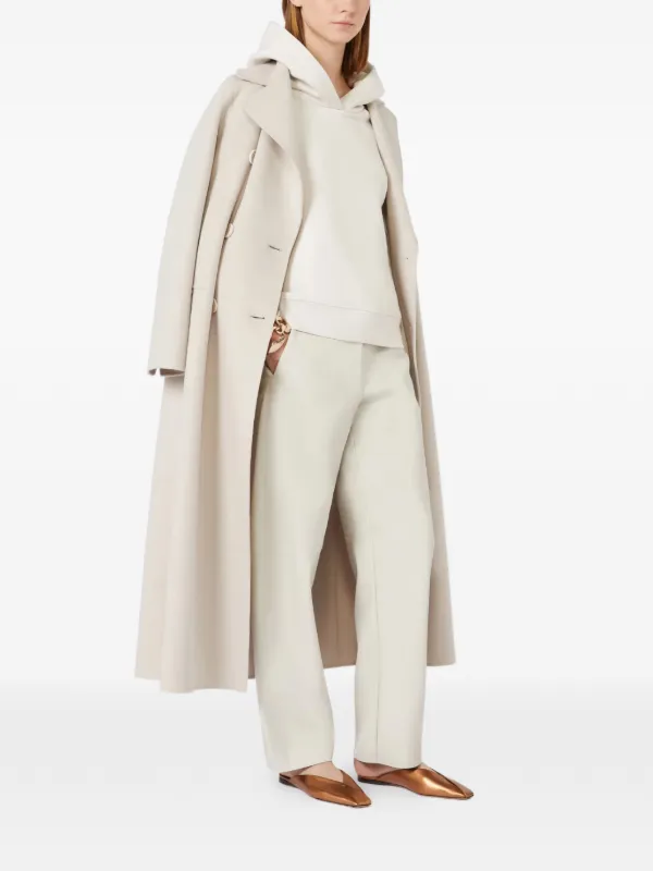 S Max Mara ウール ロングコート | ニュートラル | FARFETCH JP