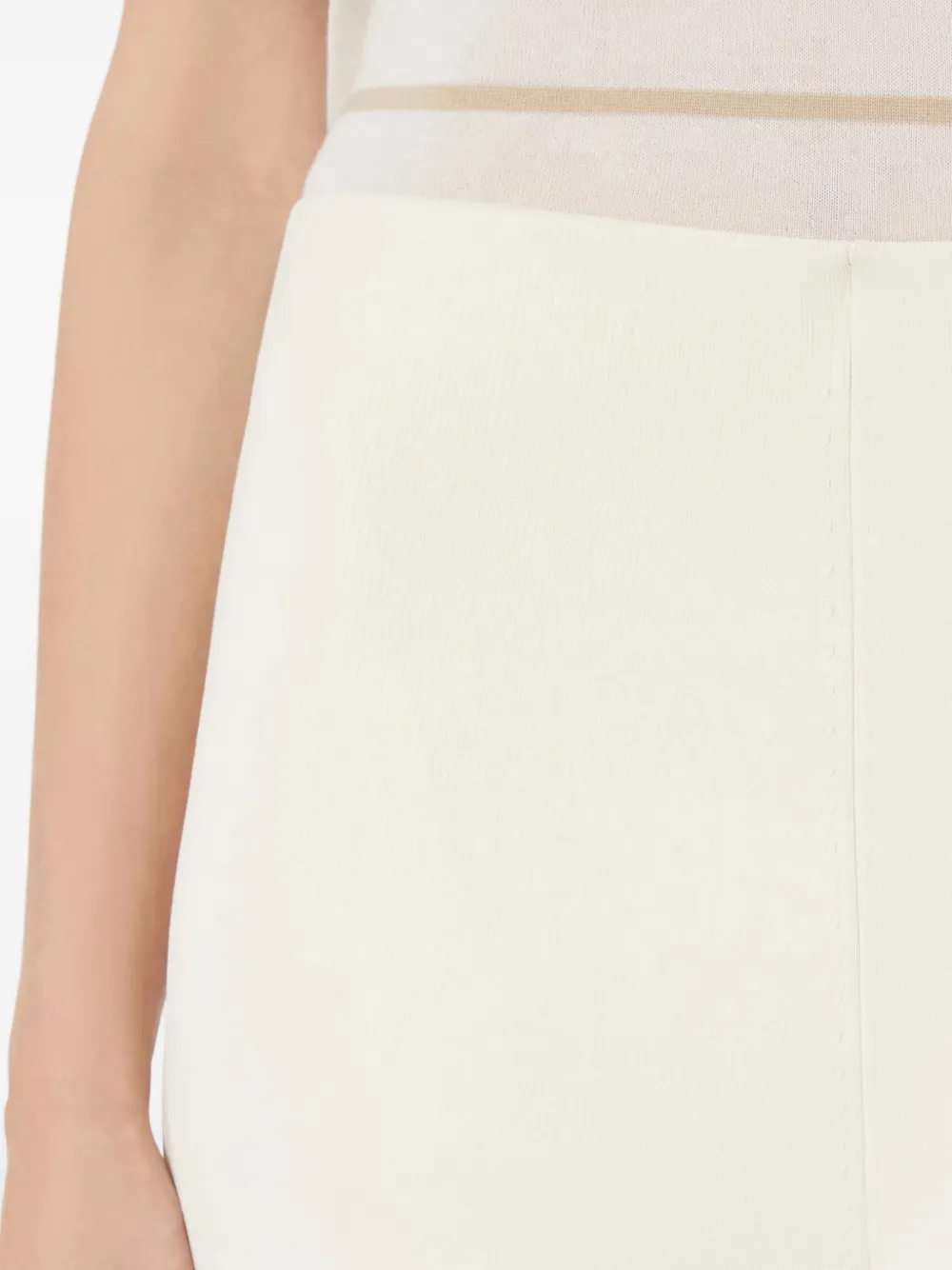 Max Mara Trainingsbroek met elastische tailleband Beige