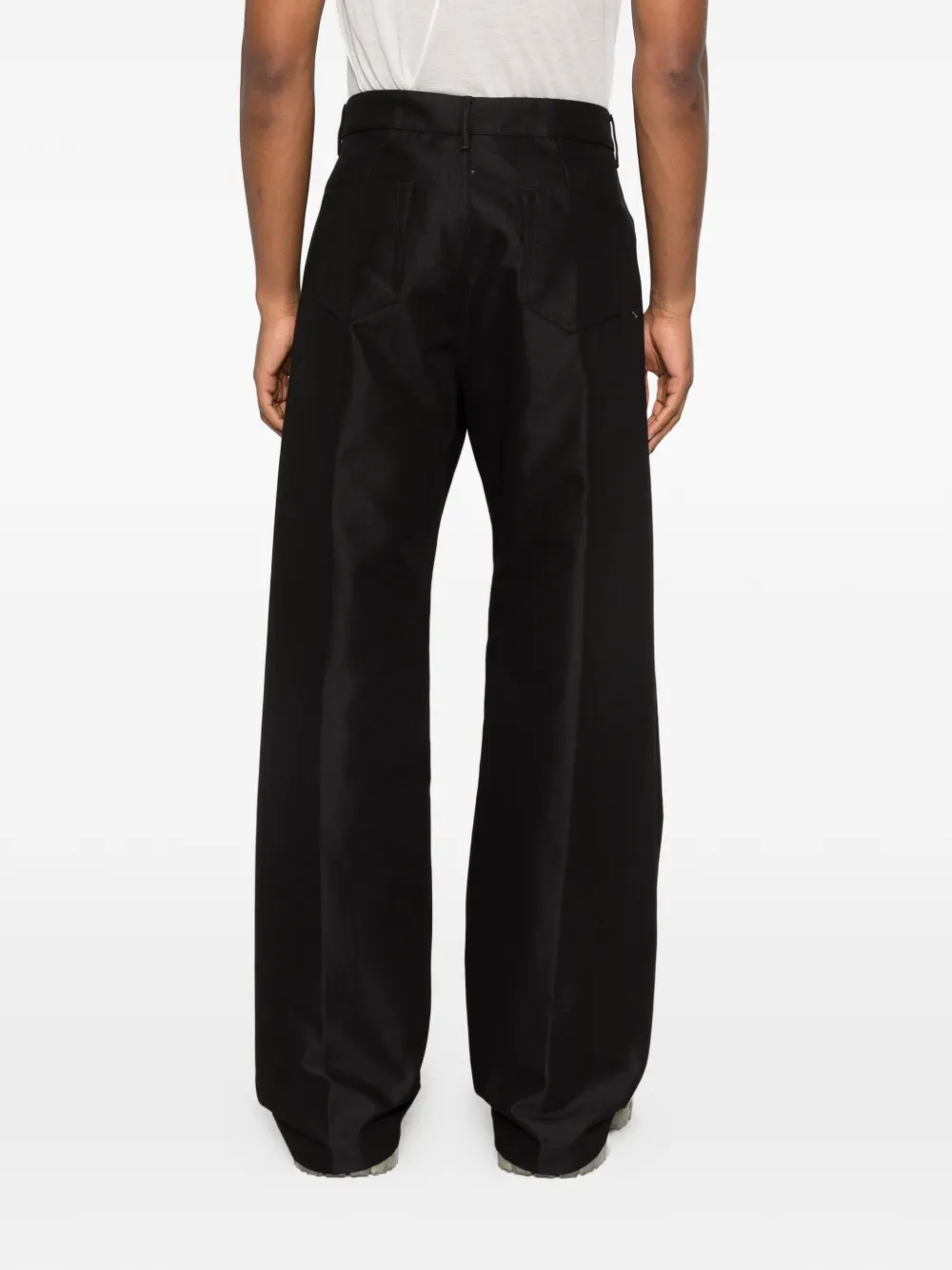 Rick Owens Jeans met vijf zakken en riemlus Zwart