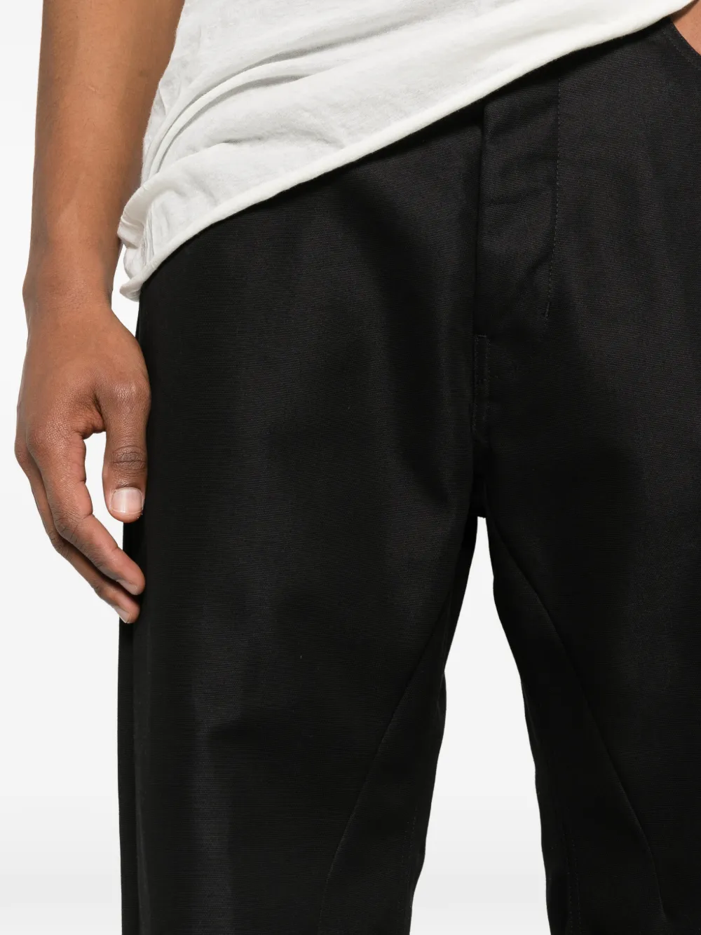 Rick Owens Jeans met vijf zakken en riemlus Zwart