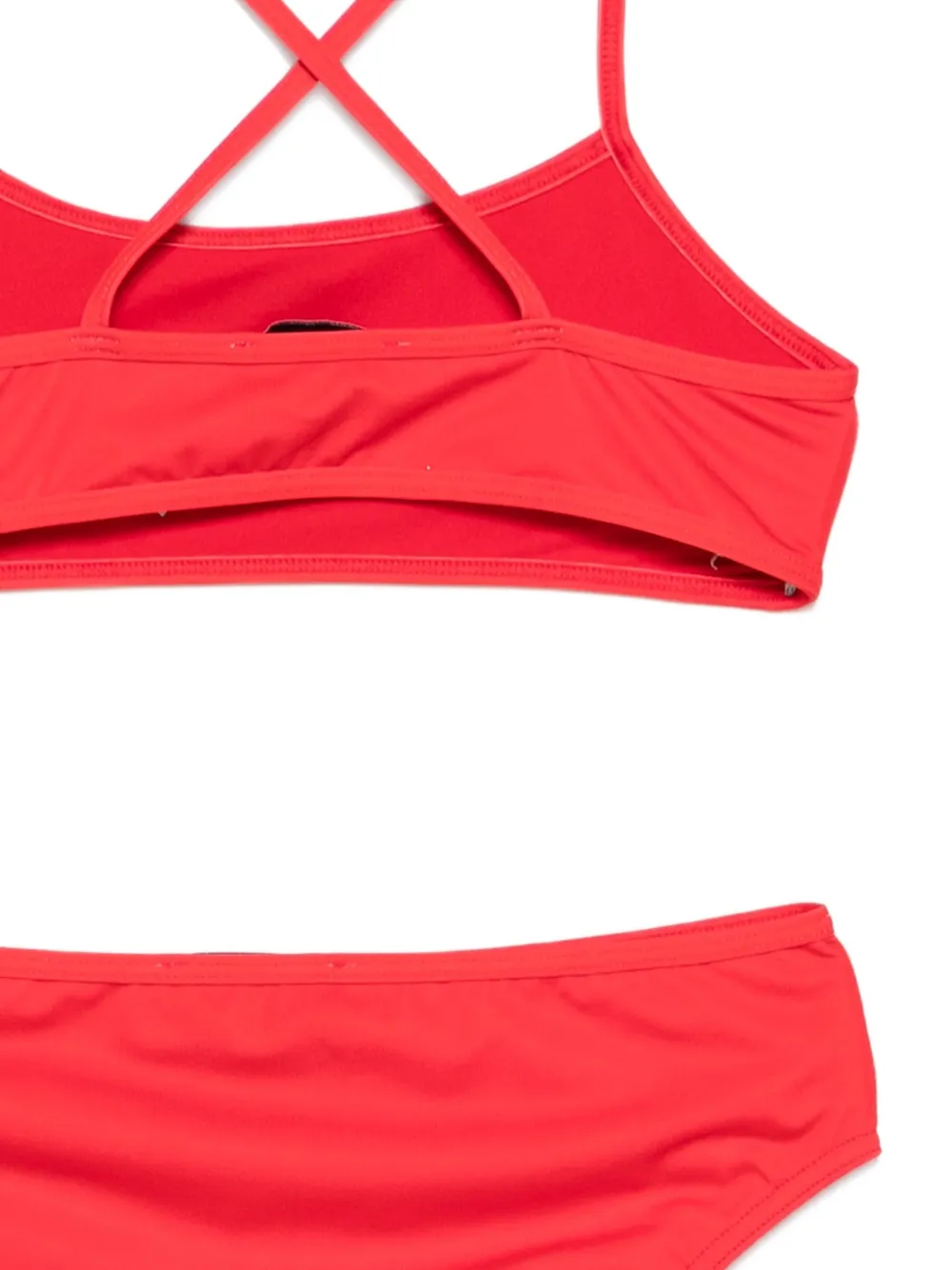 Moschino Kids Bikini met print Rood