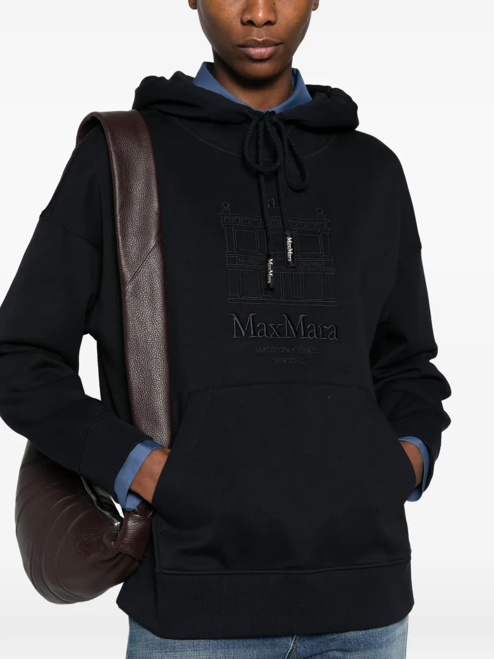 'S Max Mara Smmandreia hoodie met geborduurd logo Blauw