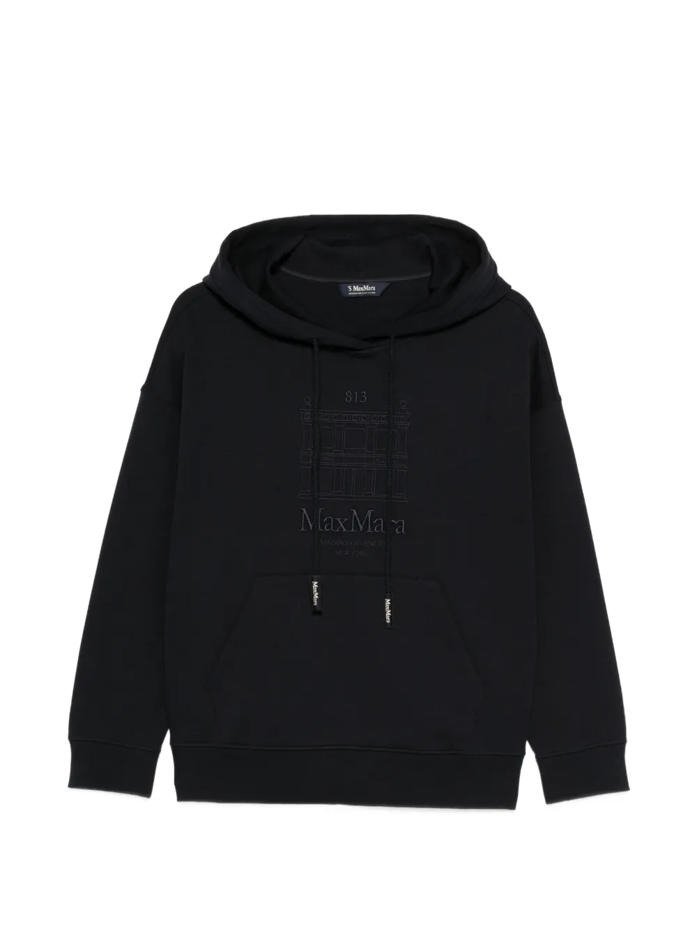 'S Max Mara Smmandreia logo-embroidered hoodie - Blu