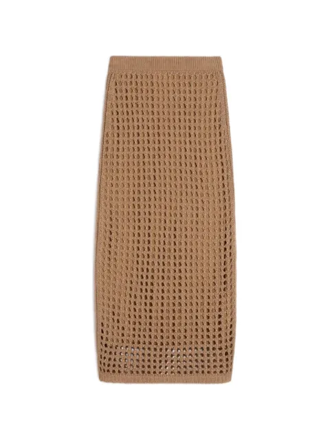 Max Mara — openwork knitted skirt