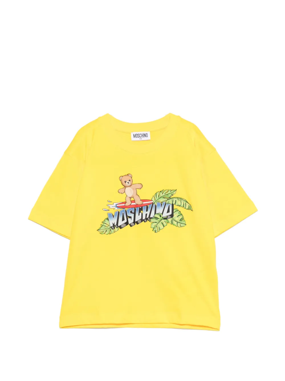 Moschino Kids printed round-neck T-shirt - Giallo