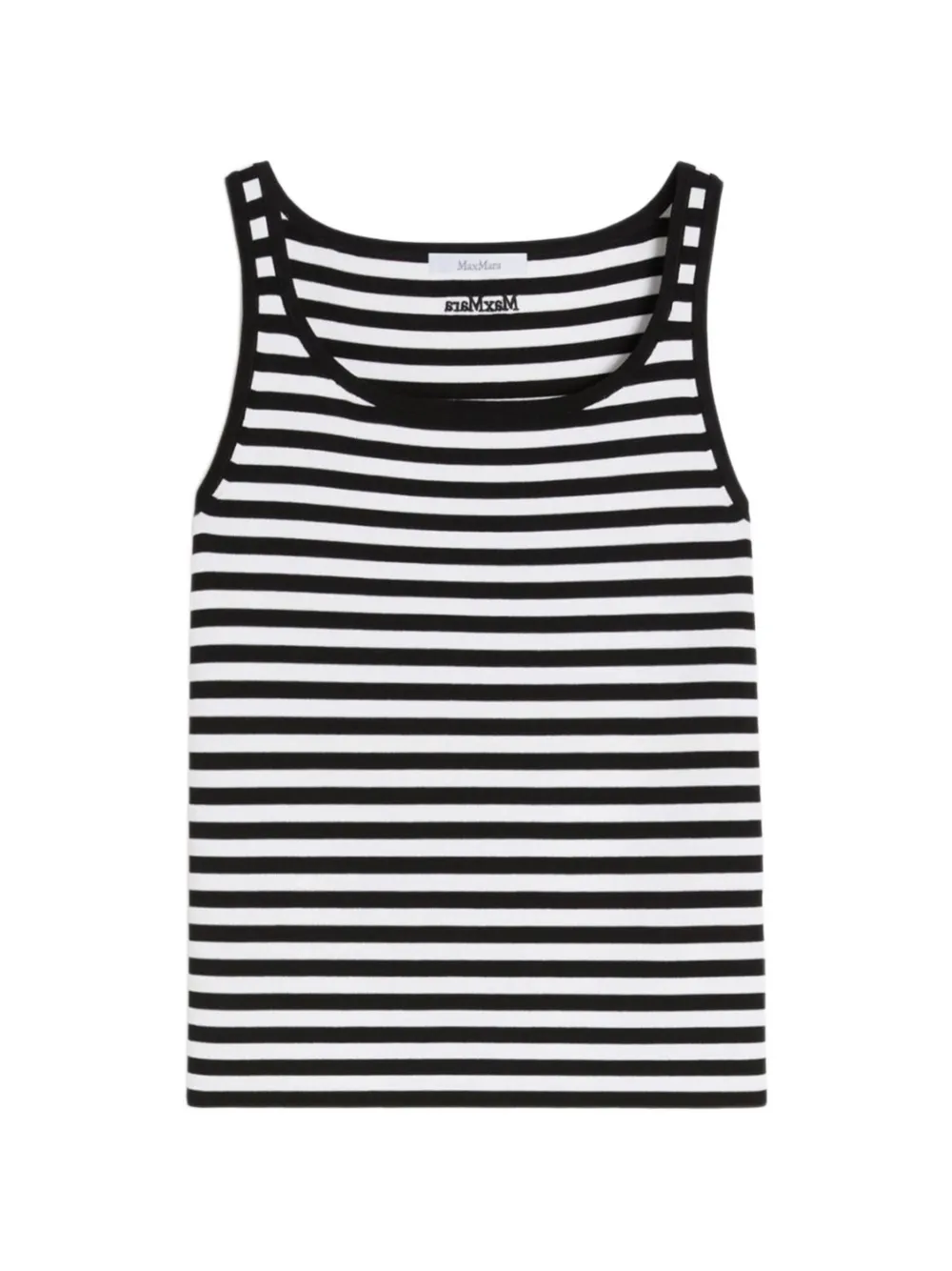 Max Mara striped trim top - Nero