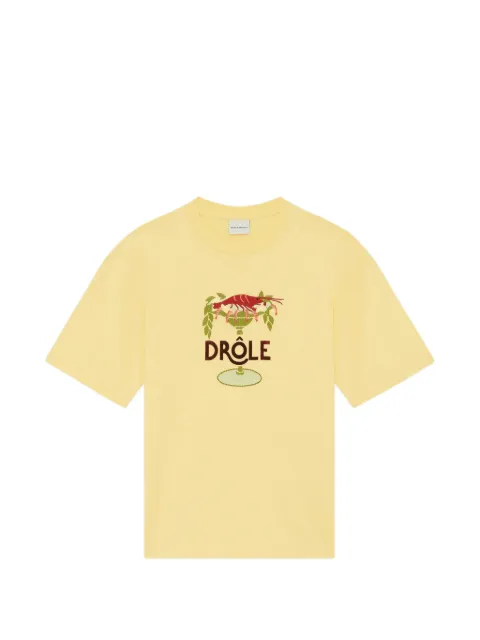 Drôle De Monsieur Lobster Cup embroidered T-shirt