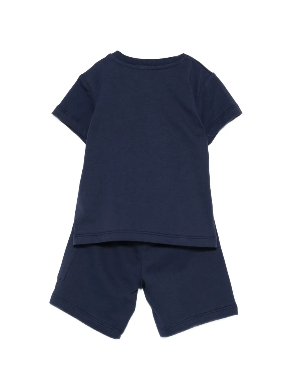 Moschino Kids Shorts met logoprint Blauw