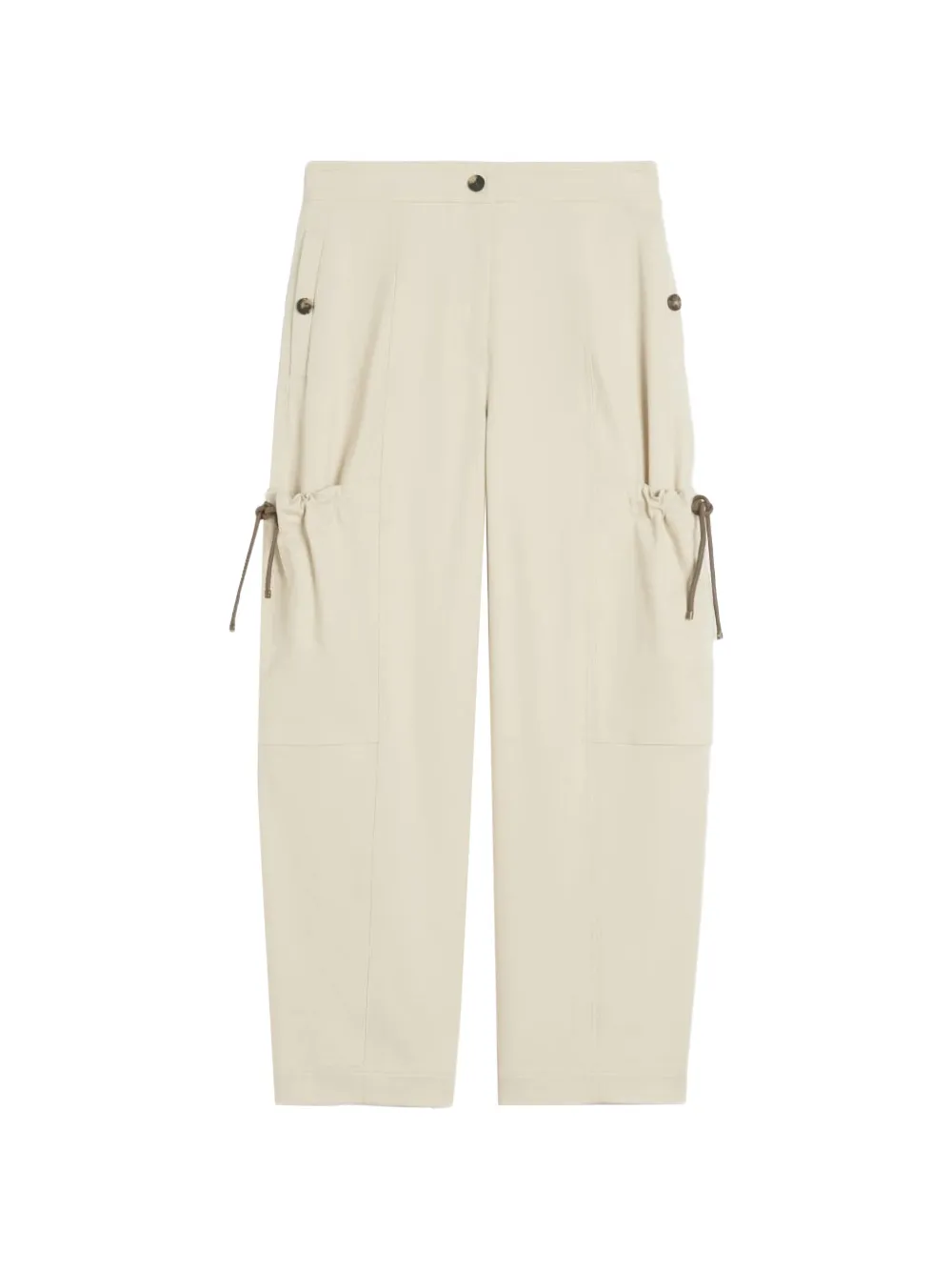 Max Mara drawstring pocket trousers - Toni neutri