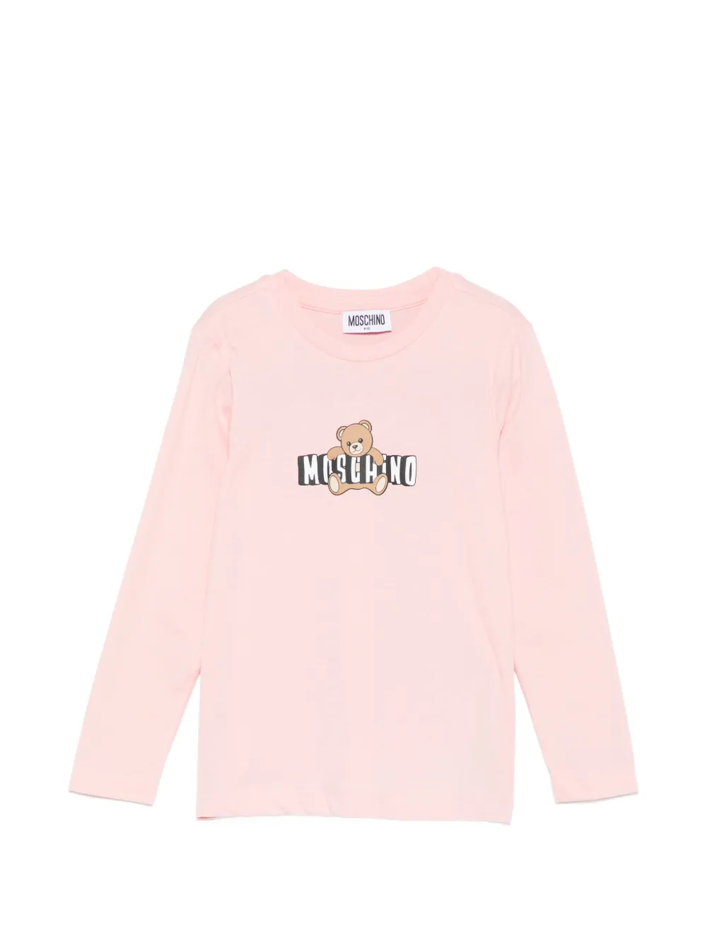 Moschino Kids logo-print T-shirt - Rosa