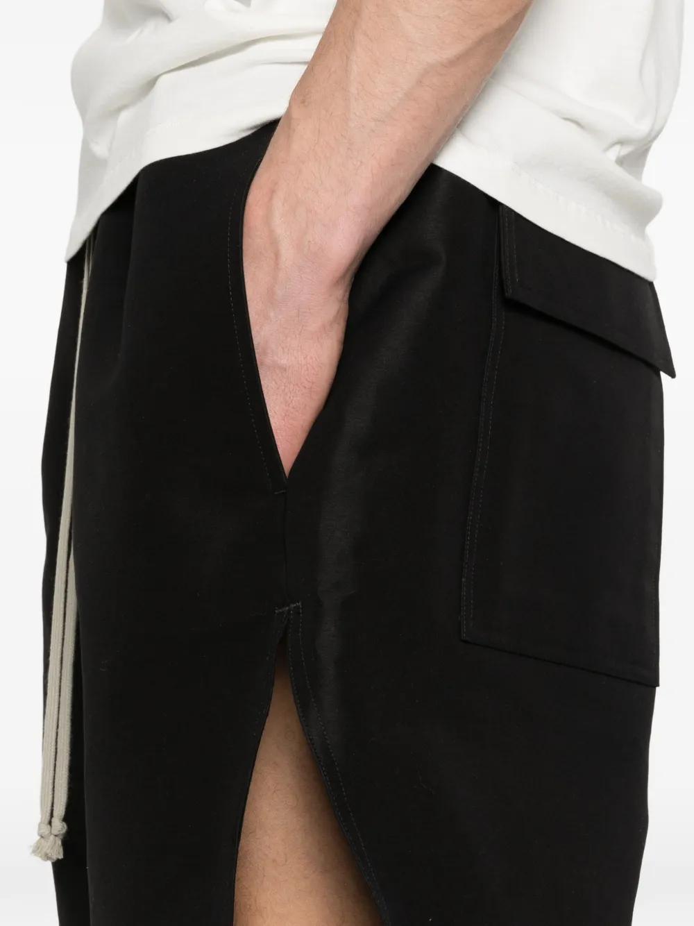 Rick Owens Faun shorts met trekkoordsluiting Zwart