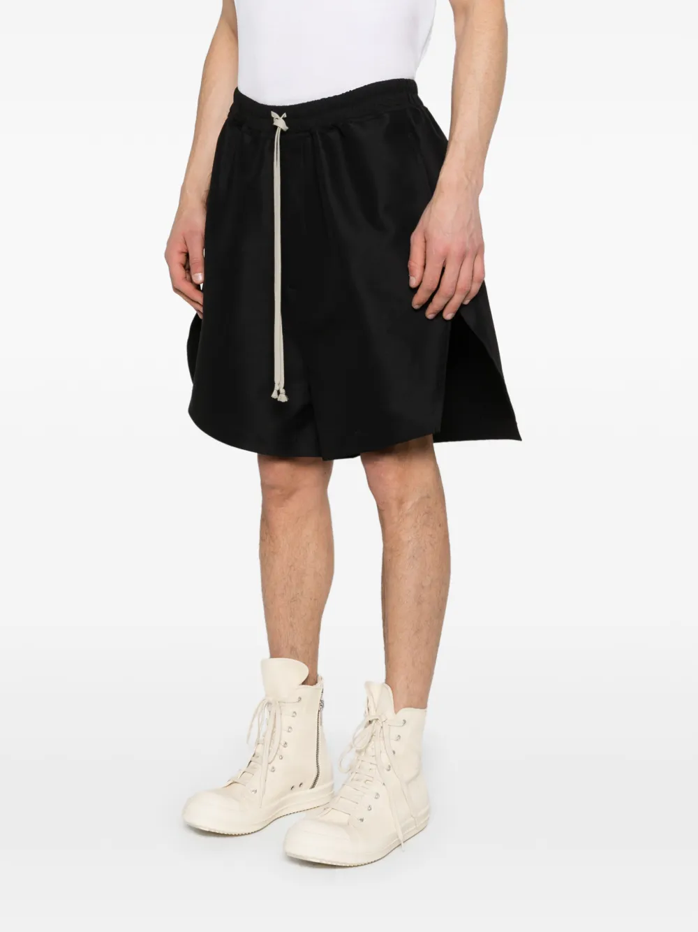 Rick Owens Faun shorts met trekkoordsluiting Zwart