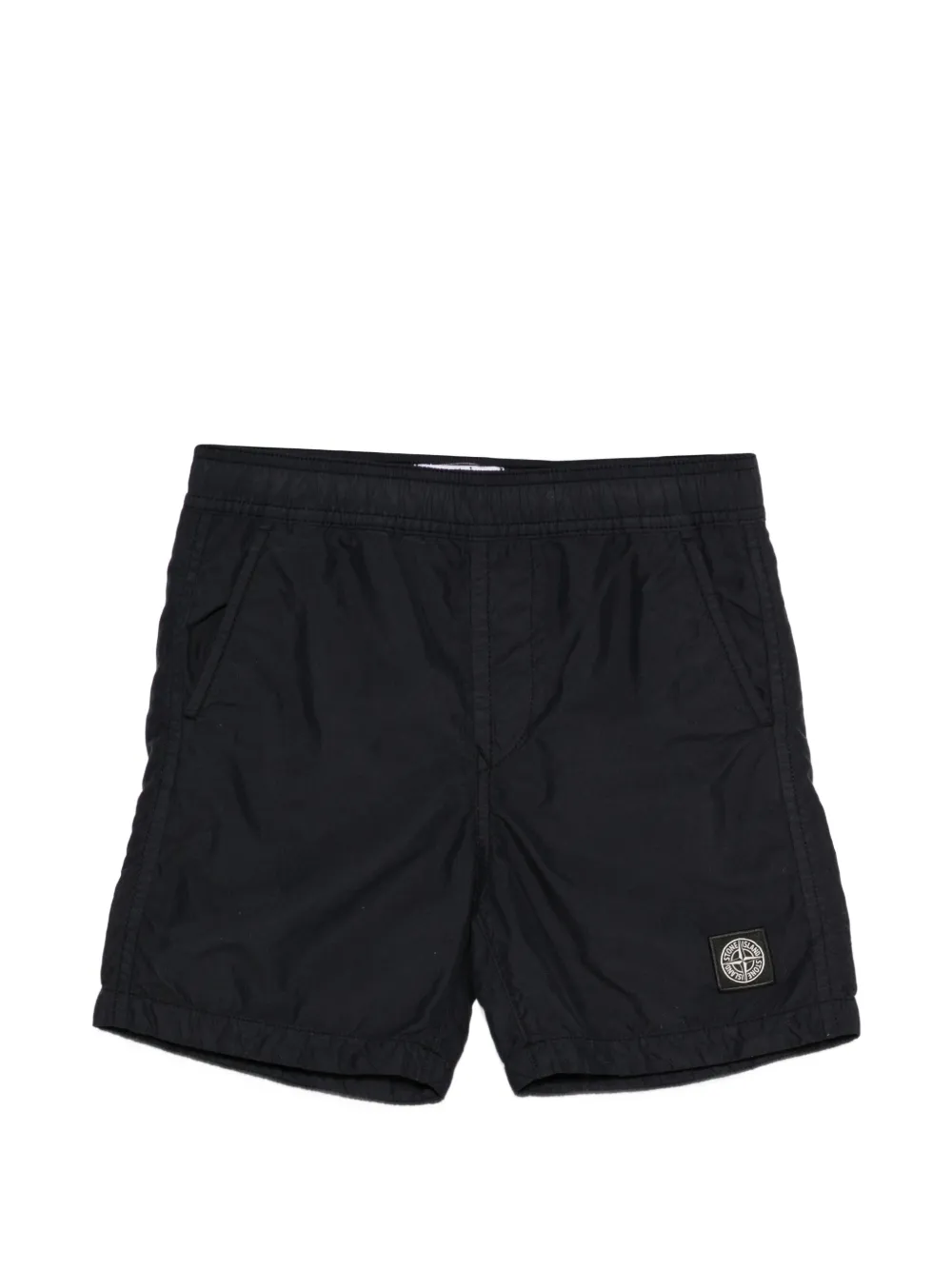 Stone Island Junior Compass logo patch swim shorts - Blue