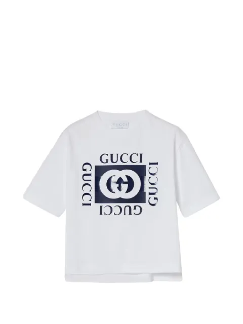 Gucci Kids playera con motivo G entrelazado