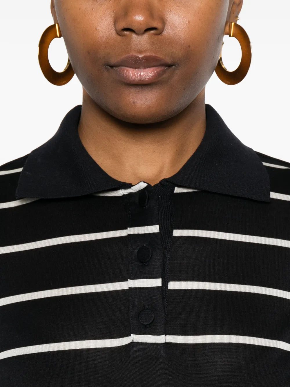 Max Mara Gestreepte polotop Blauw