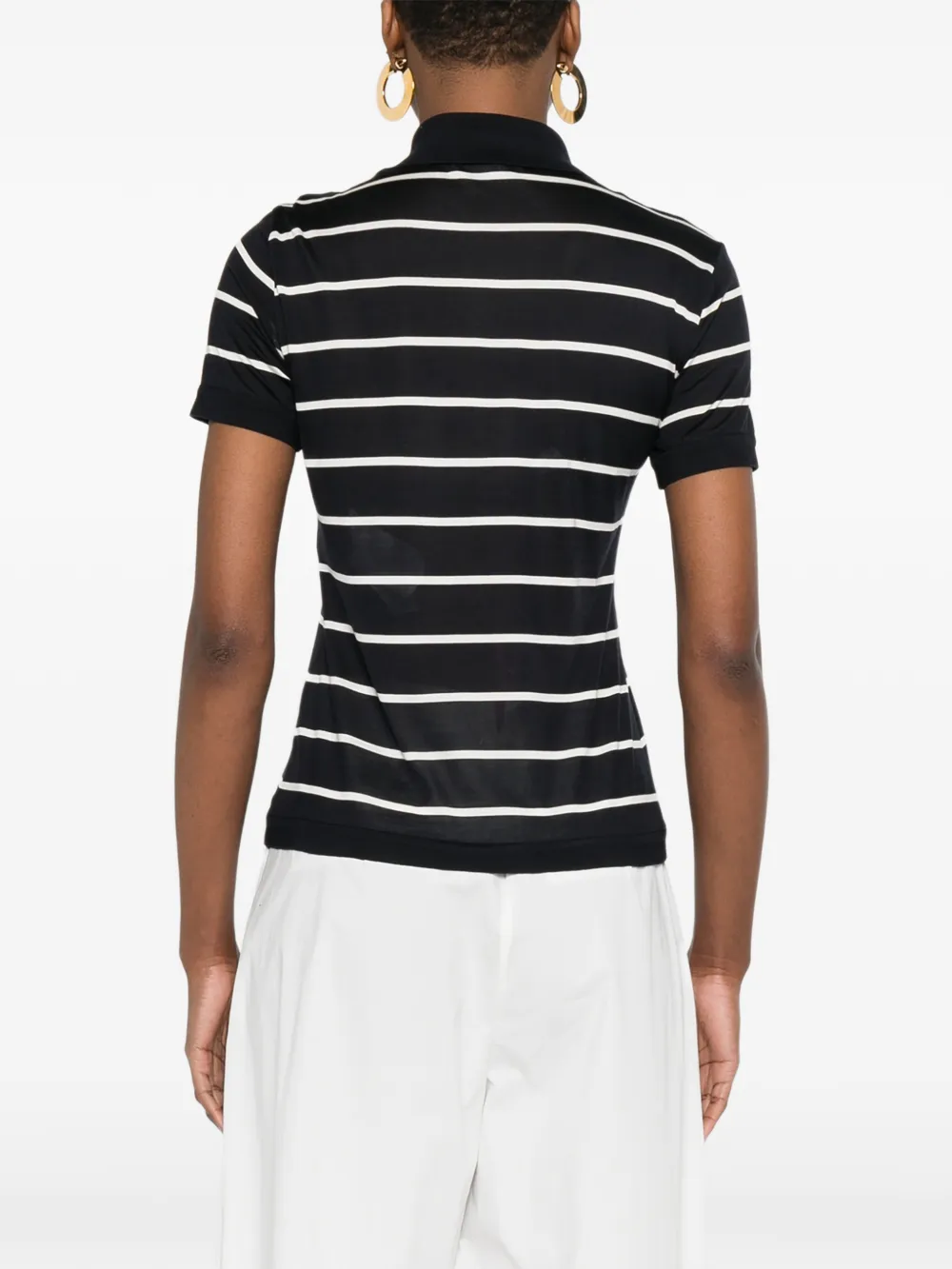 Max Mara Gestreepte polotop Blauw