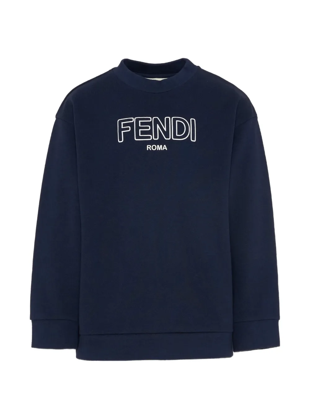 Fendi Kids logo-detail sweatshirt - Blue