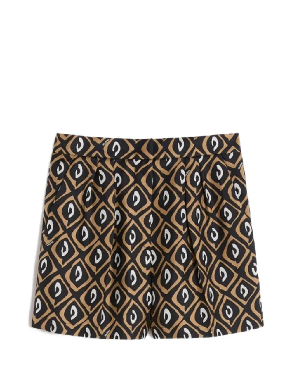 Max Mara geometric print shorts - Nero