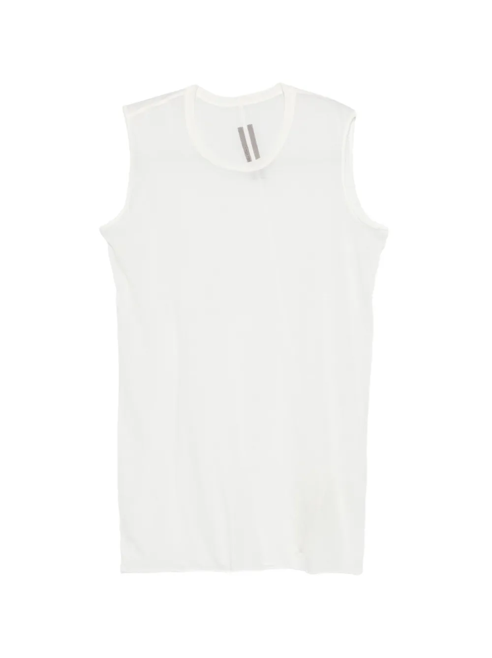 Rick Owens ribbed raw edges T-shirt - Bianco