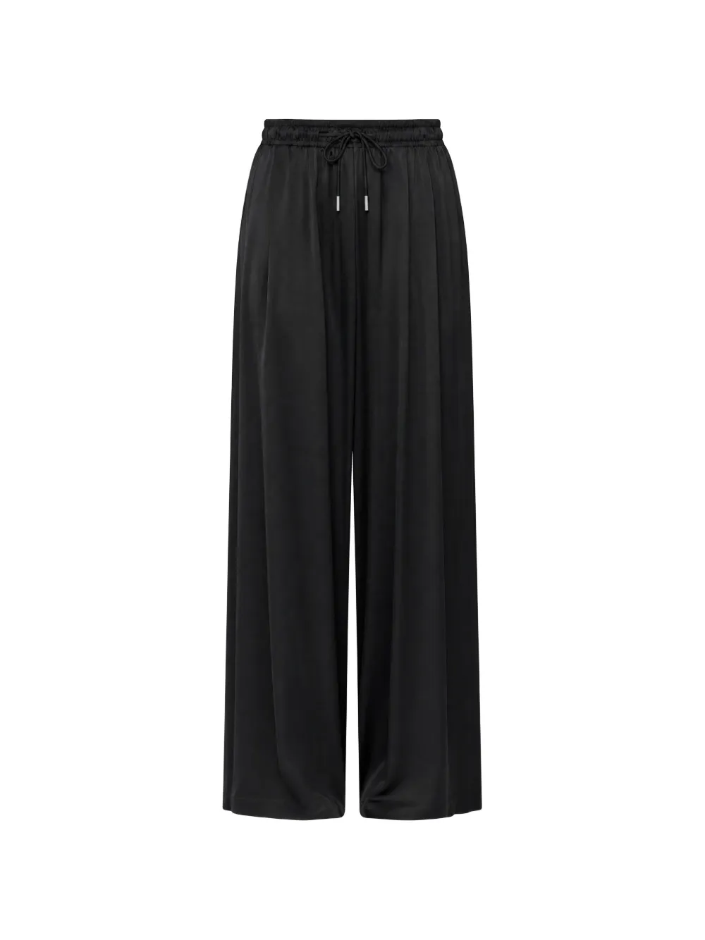 Danamè Drawstring-waist Palazzo Pants In Black