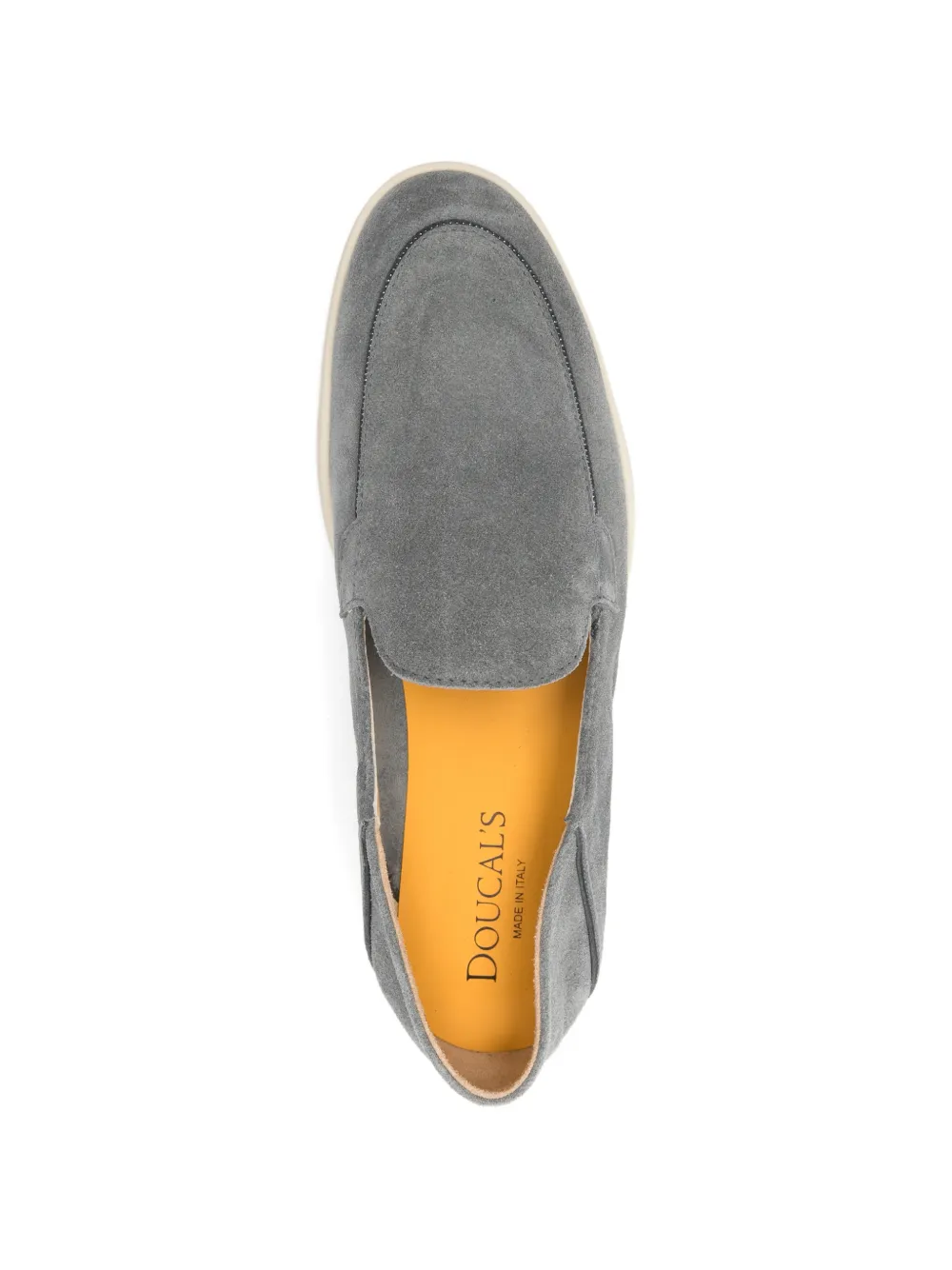 Doucal's Noara topstitched loafers Grijs