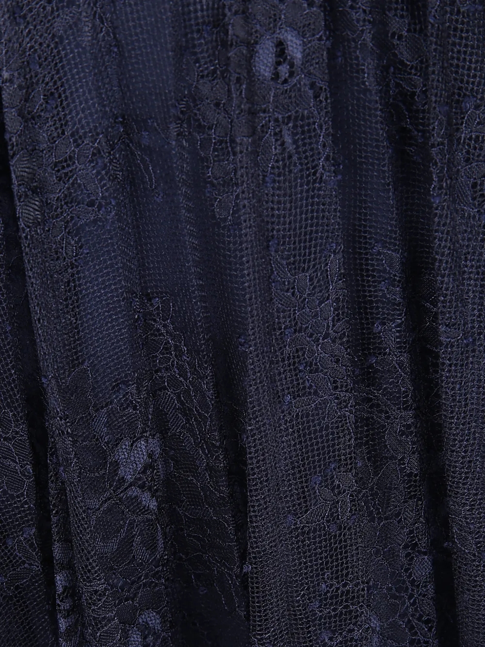 Alberta Ferretti Plooirok van kant Blauw