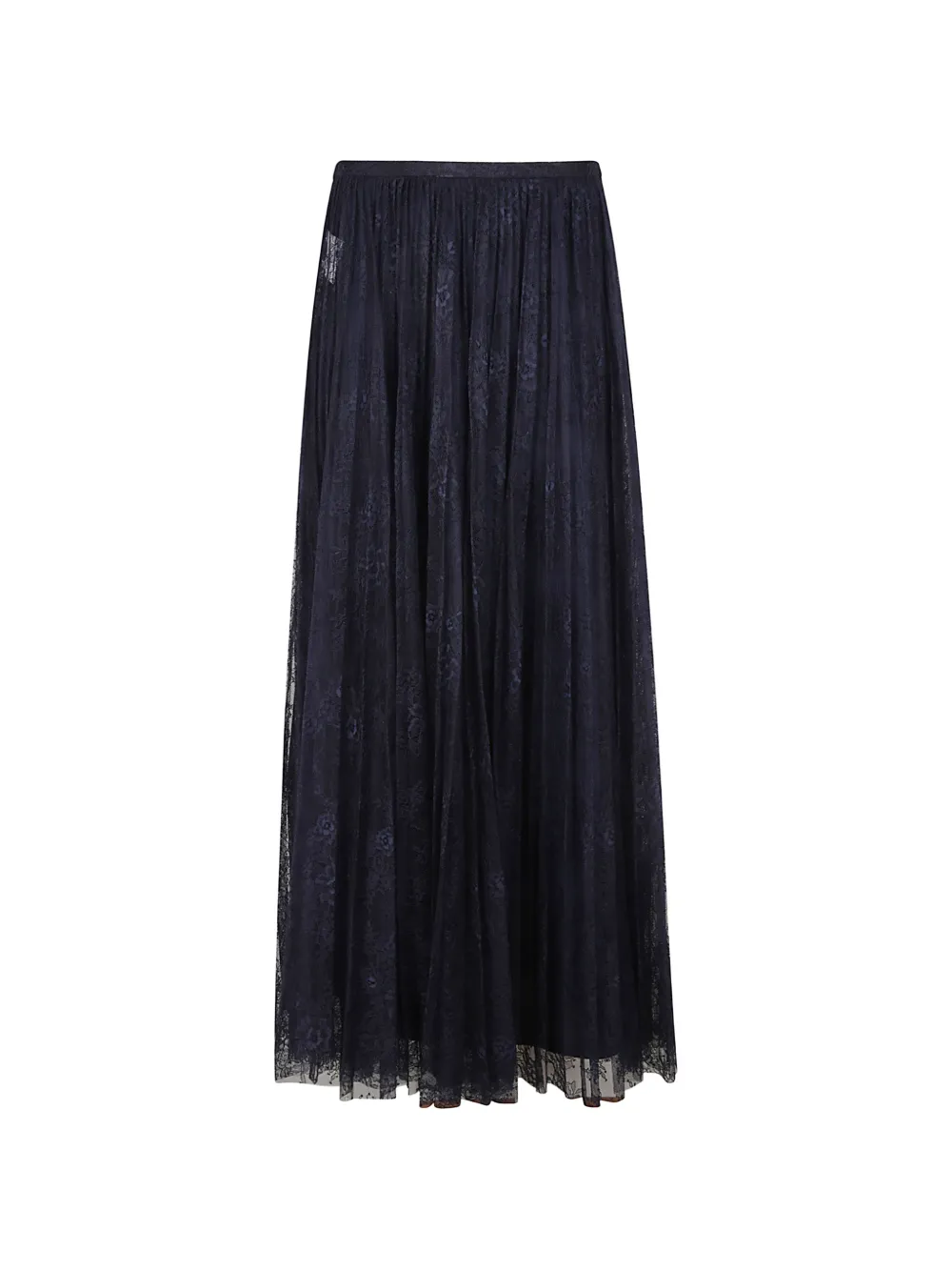 Alberta Ferretti lace pleated skirt - Blu