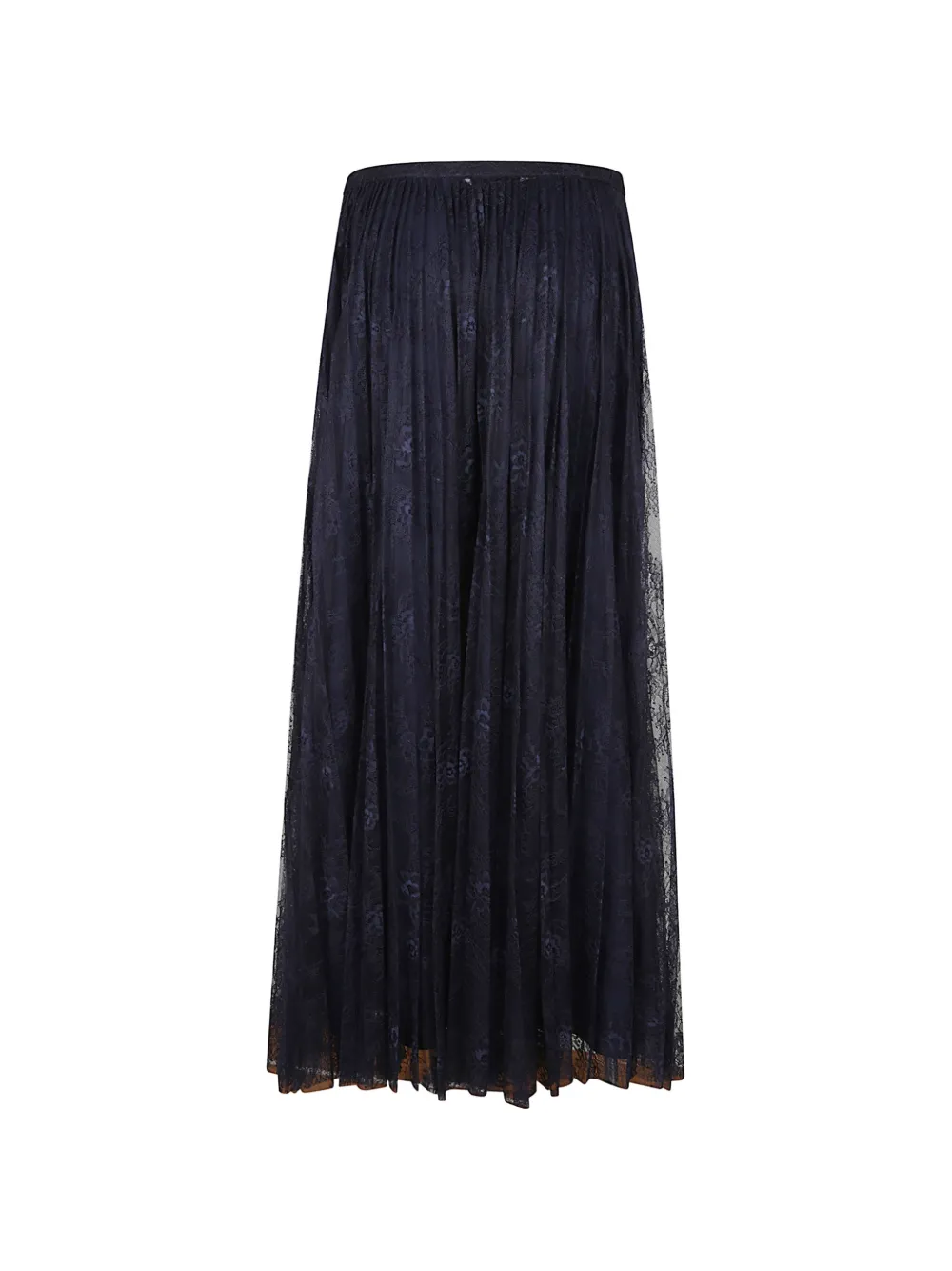 Alberta Ferretti Plooirok van kant Blauw