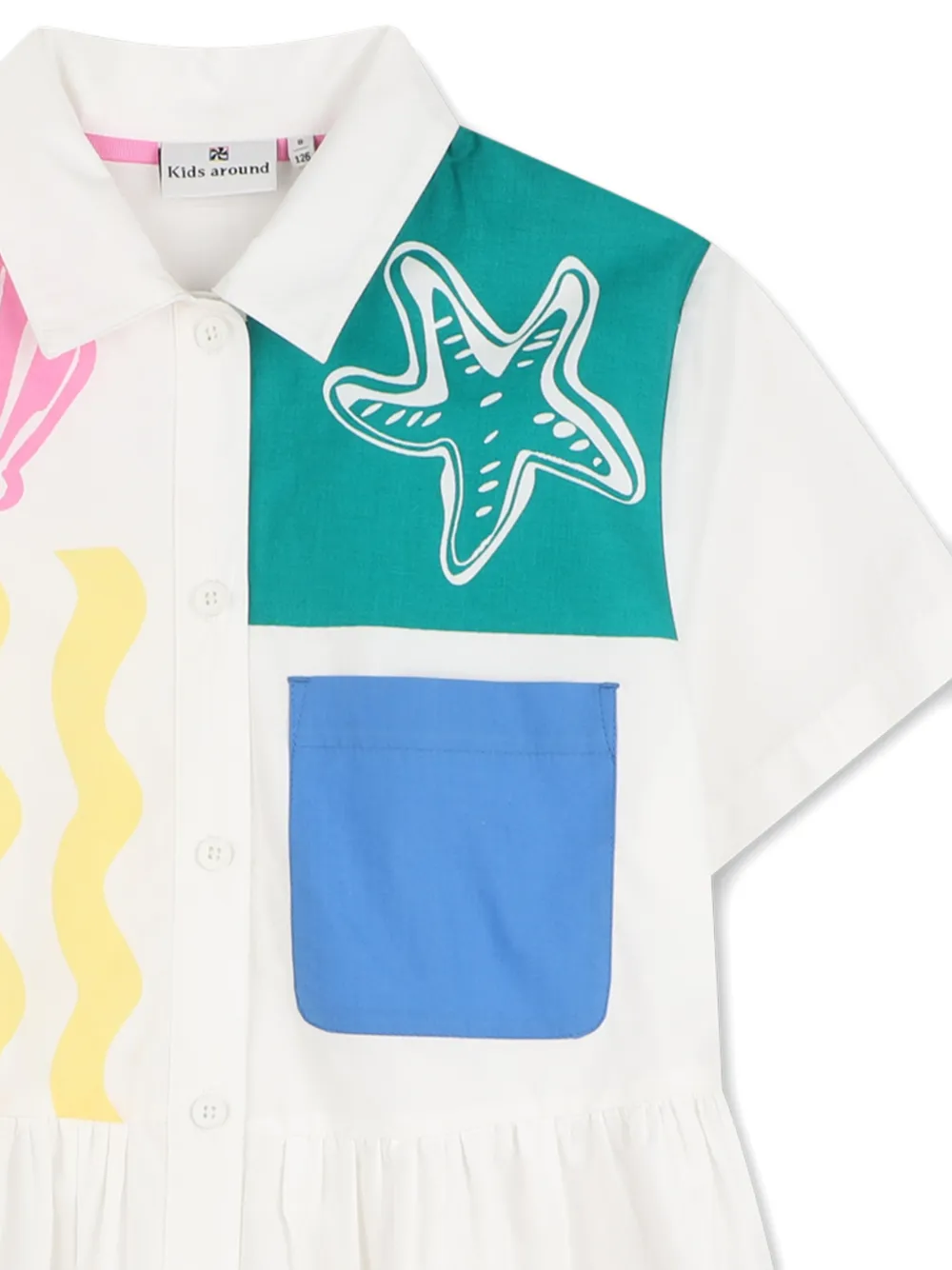  Kids Around Graphic-print Dress - White 