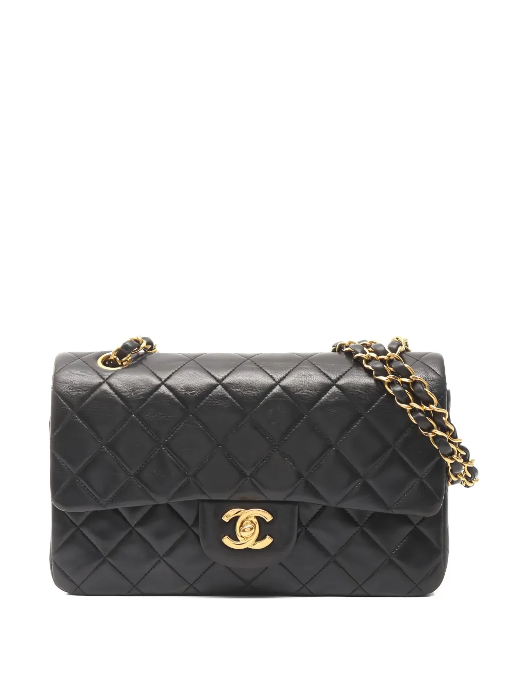 CHANEL Pre-Owned Borsa a spalla matelassé con catena e battente 1994-1996 - Nero
