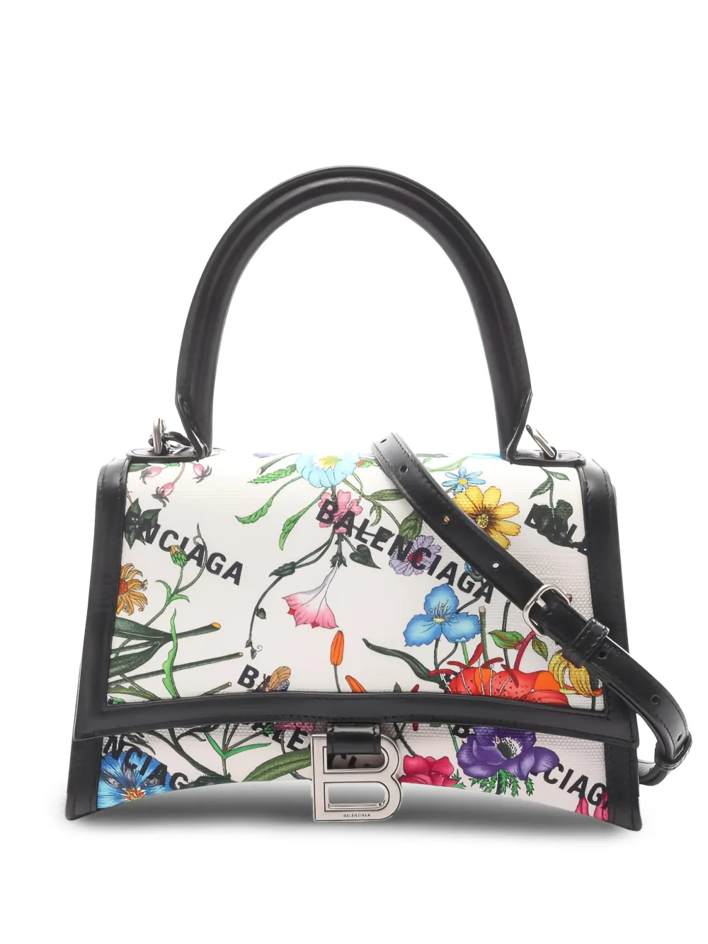 Gucci Pre-Owned 2010s x Balenciaga floral tote bag - Bianco