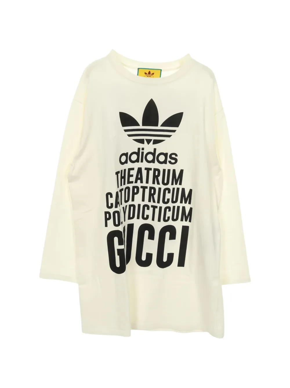 Gucci Pre-Owned x Adidas boat-neck long-sleeve T-shirt - Toni neutri