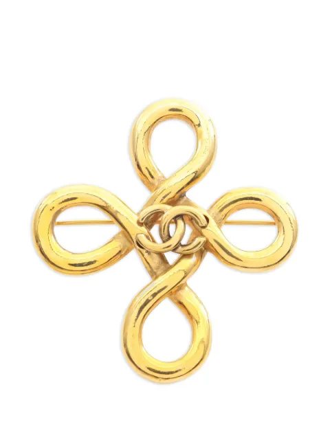 CHANEL Pre-Owned 1986-1988 Coco Mark brooch