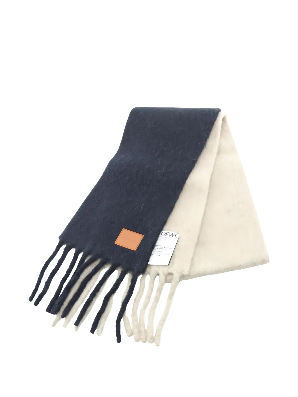 Loewe Pre-Owned 2020s fringed scarf - Blu