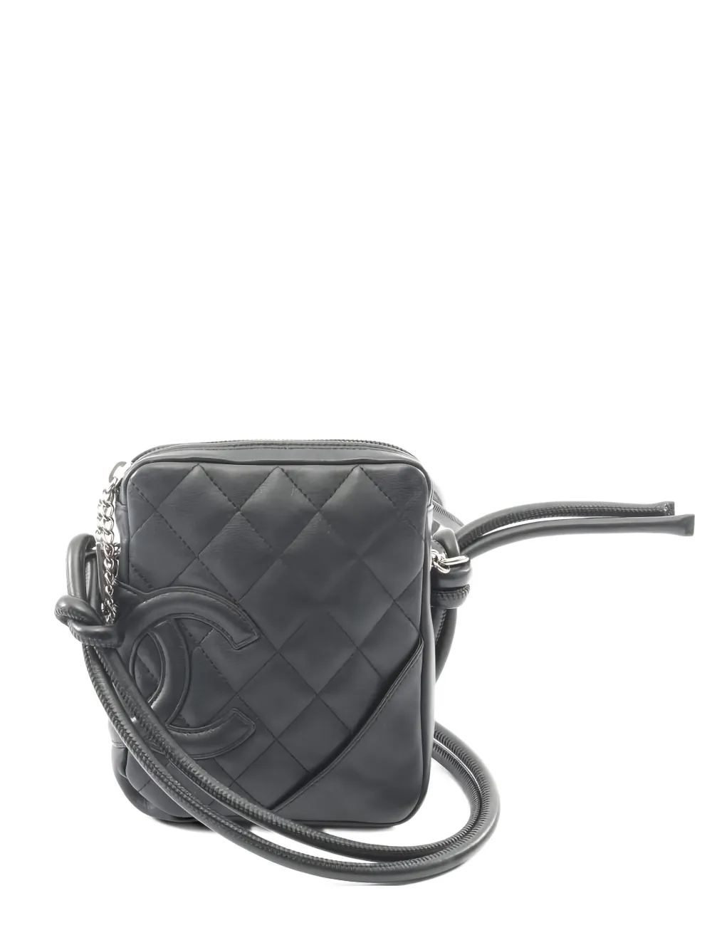 CHANEL Pre-Owned 2003-2004 Cambon quilted leather shoulder bag - Nero