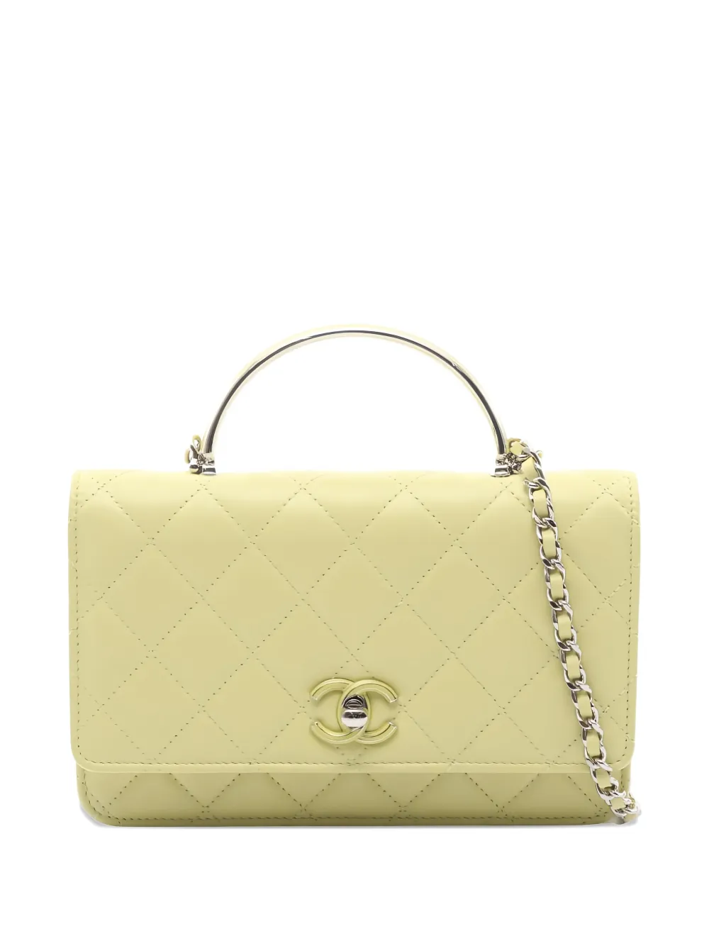 CHANEL Pre-Owned 2021s Matelasse chain shoulder bag - Giallo