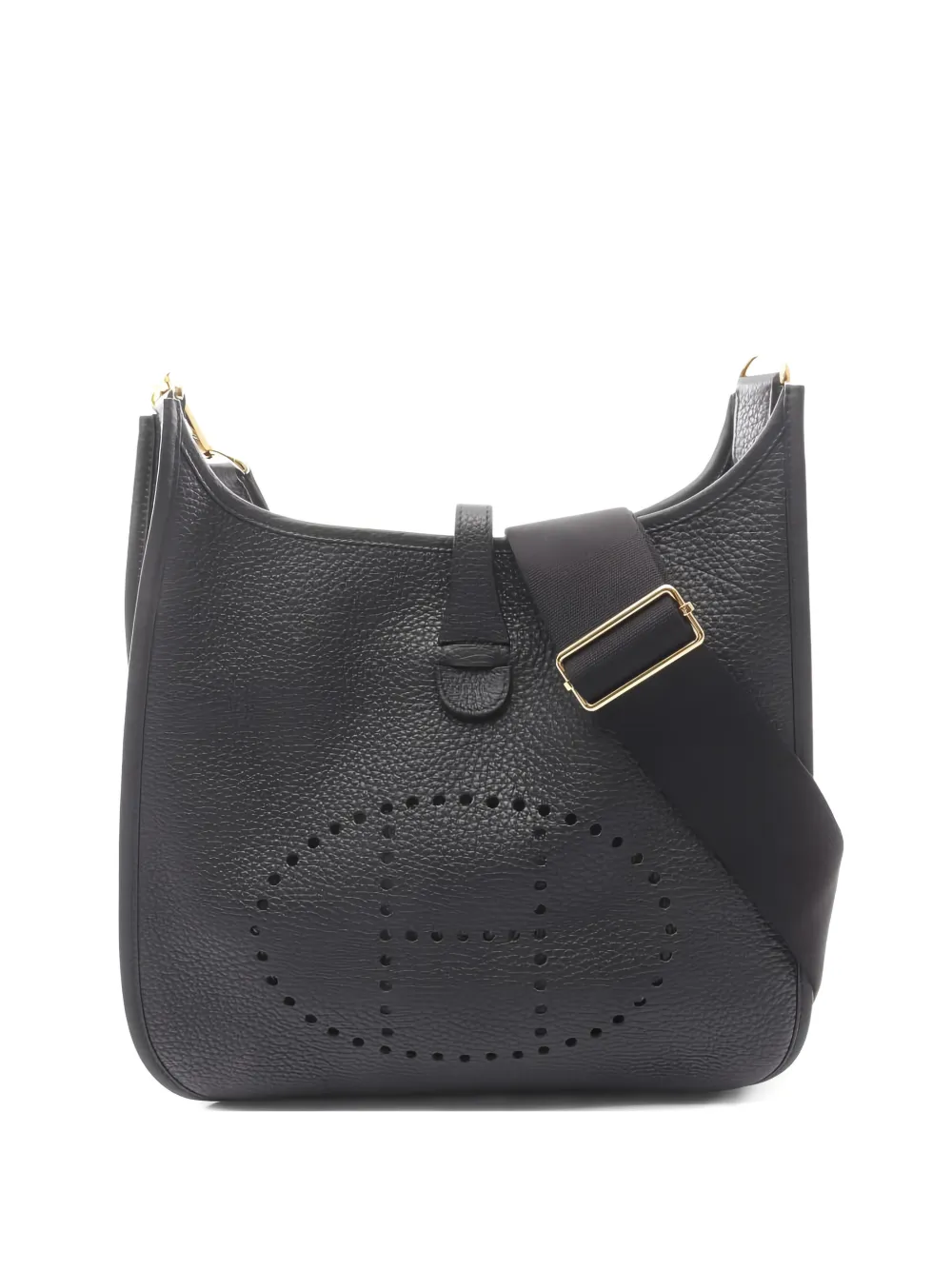 Hermès Pre-Owned 2025 Evelyn 3 Troyes clemence leather shoulder bag - Nero