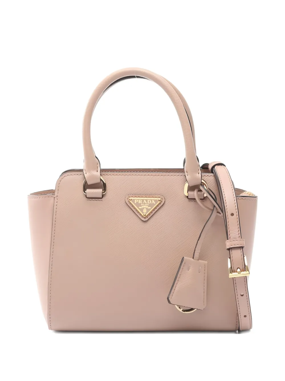 Prada Pre-Owned logo-plaque two-way tote bag - Rosa