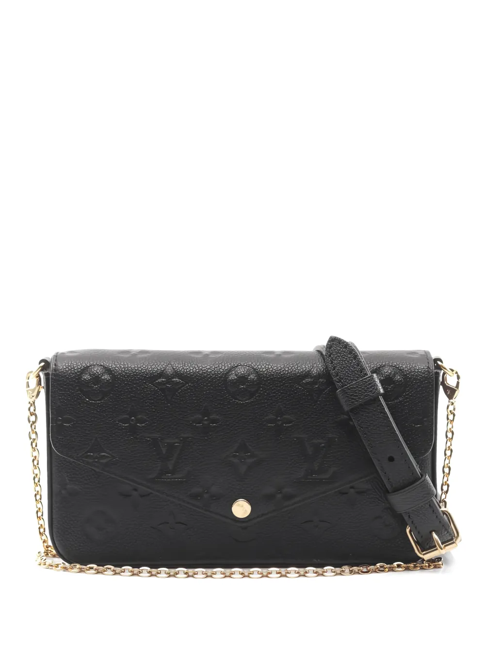 Louis Vuitton Pre-Owned 2021 Félicie chain-strap leather shoulder bag - Nero