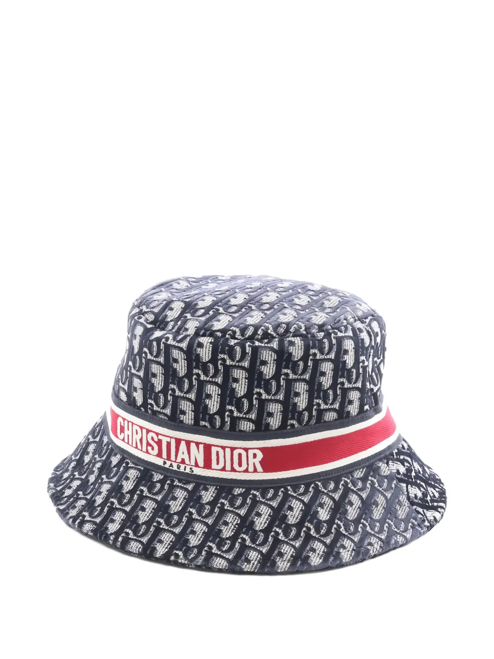 Christian Dior Pre-Owned 10s oblique velour hat - Blu