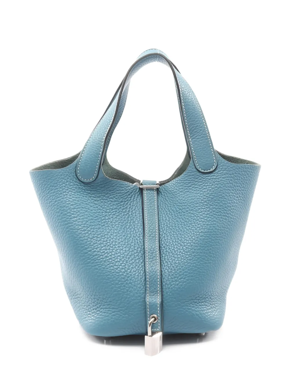 Hermès Pre-Owned 19 Picotin Lock leather tote bag - Blu