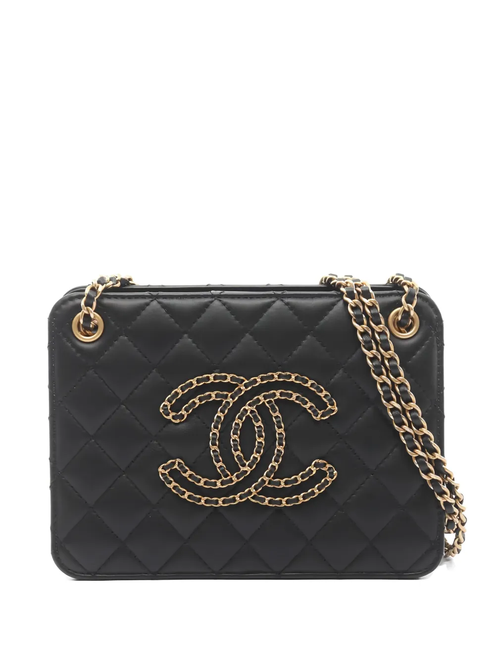 CHANEL Pre-Owned 2020-2021 coco mark chain shoulder bag - Nero