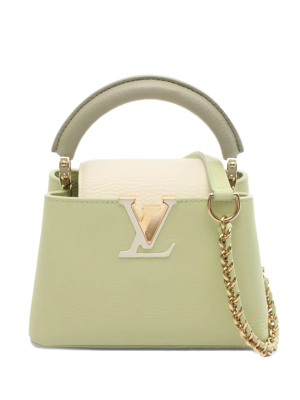 Louis Vuitton Pre-Owned 2010s mini Capucines leather tote bag - Verde